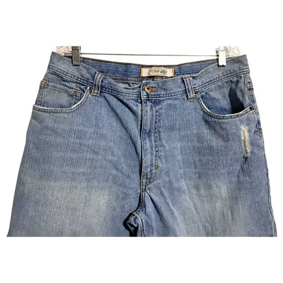 Urban Pipeline Denim Shorts Mens Size 36 Blue Jean Y2k Baggy Skate - Picture 5 of 8